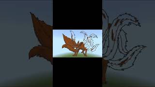Building Kurama in Minecraft 😁😲 Watch Till end? #shorts Building Kurama in Minecraft 😁😲 Watch Till end? #shorts