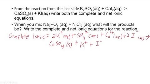 Chapter 8 Solutions and aqueous reactions review
