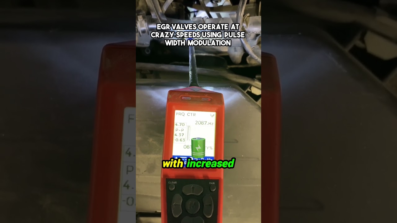 EGR valves operate at crazy speeds using pulse width modulation