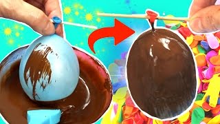 cmo hacer un huevo de chocolate de pascua con un globo sin molde