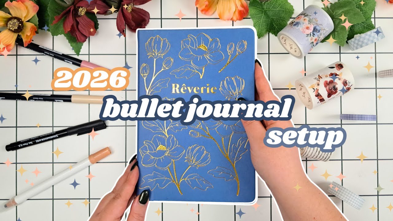 ✨ 2026 BULLET JOURNAL Setup 💙 Cosy & Functional 💗 Plan with me for 2026