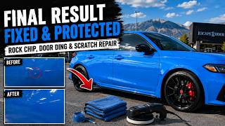 Battling Touch Up Paint During Final Steps on Honda Civic Type R Door Repair - Polish/Ceramic Coat
