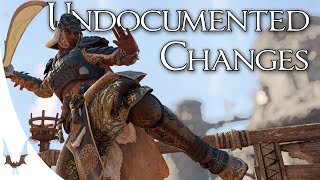 For Honor - Undocumented Changes for Patch 2.23.0 & Hotfix Overview
