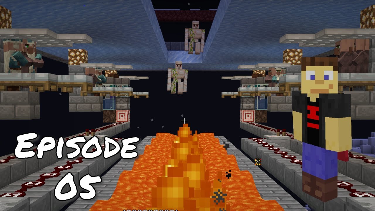 Minecraft Lets Play: Ep 05 - It's Raining Iron - YouTube