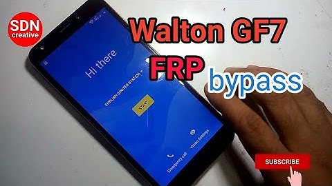 Walton GF7 FRP bypass | Google Account bypass solution | Created By SDN_creative