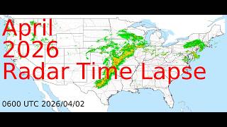 April 2026 US Weather Radar Time Lapse Animation