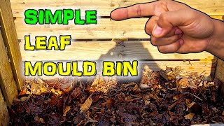 A SIMPLE & EFFECTIVE Leaf Mould Bin - UK Allotment