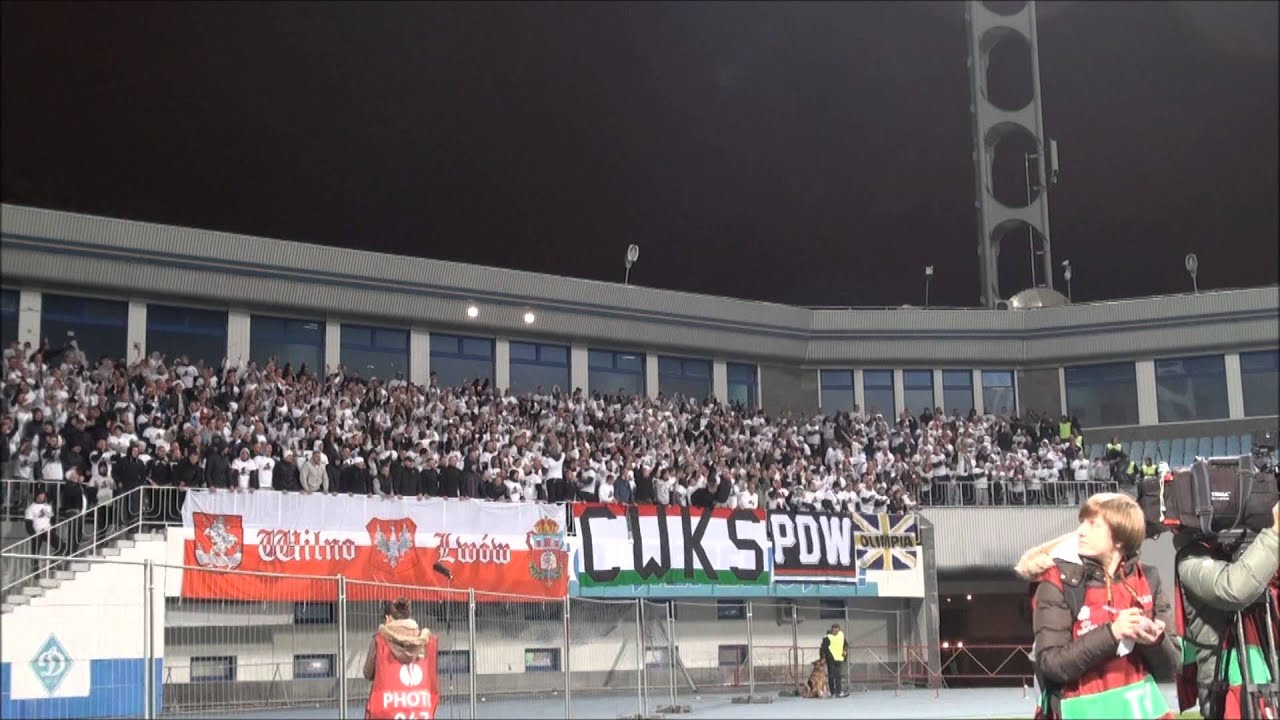 Doping kibiców Legii w Kijowie