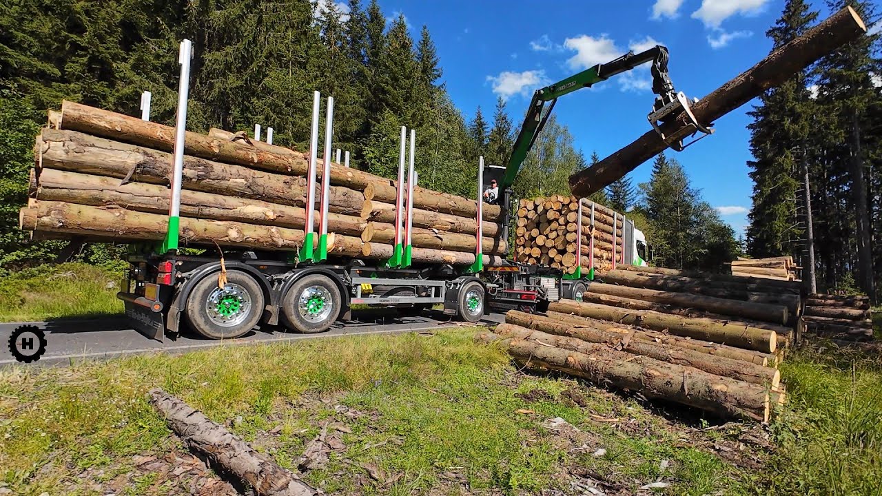 770 л.с. при погрузке дров - Scania 770S