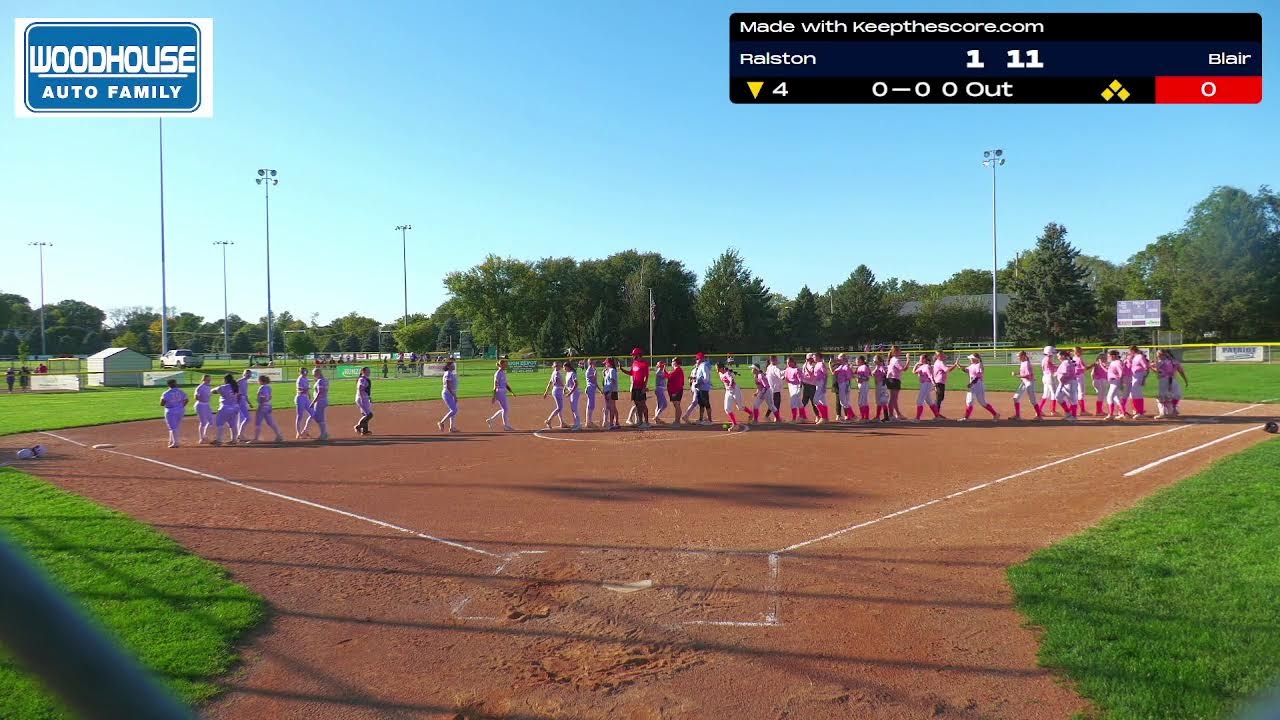 Blair Varsity Softball vs Ralston 10-05-26