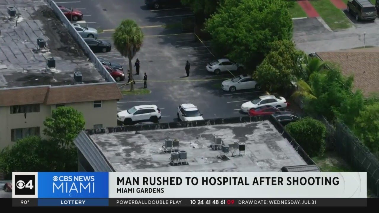 Man rushed to hospital after shooting in Miami Gardens - YouTube