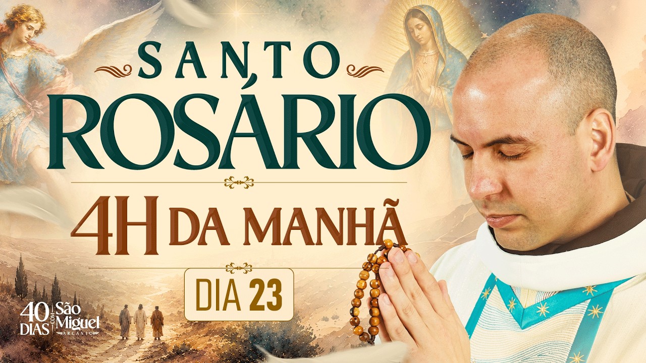 Santo Rosário | 40 Dias com São Miguel Arcanjo 2026 | 03:40 | 10/09 | 23° Dia | Live Ao vivo