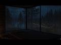 Soft Rain on a Stone Cabin Window | Rain &amp; Distant Thunder for Deep Sleep — 8 Hours