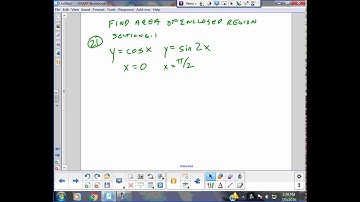 Calculus -- Area between 2 trig curves -- Juda math