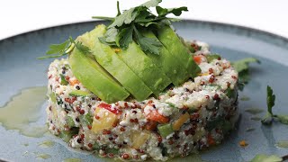 سلطة الكينوا اليوناني - Greek Quinoa Salad Recipe