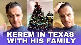 Kerem Bursin in Texas with his family