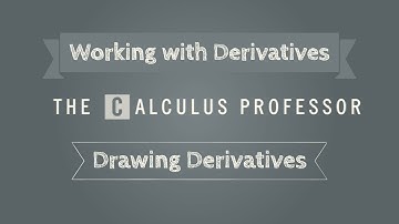 Working with Derivatives (Drawing Derivatives)