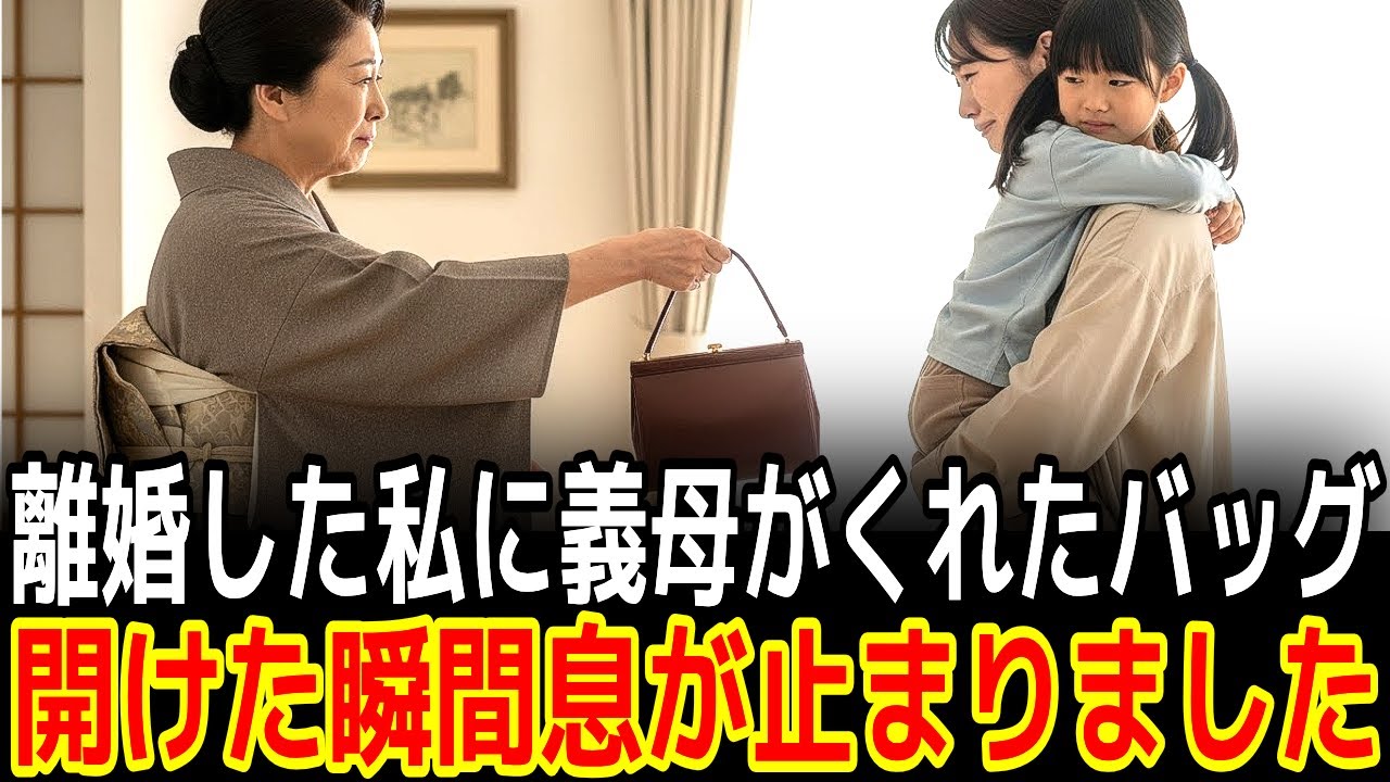 離婚した私に義母がくれたバッグ開けた瞬間息が止まりました|感動の実話|衝撃の逆転劇|人生ドラマ|