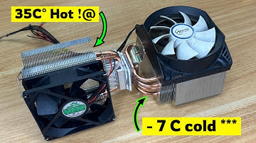 Hoe maak je een Peltier-airconditioner, een Peltier-module, zelfgemaakte draagbare airconditioner