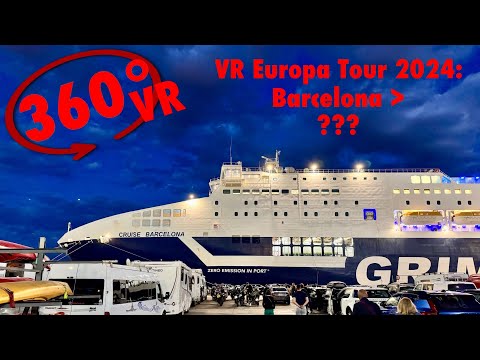 VR360° Motorbike Tour - Moto Guzzi - Mai 2024: Tag 11 - In Barcelona gehts aufs Schiff