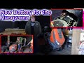 Installing new battery in the husqvarna riding mower  try to start craftsman