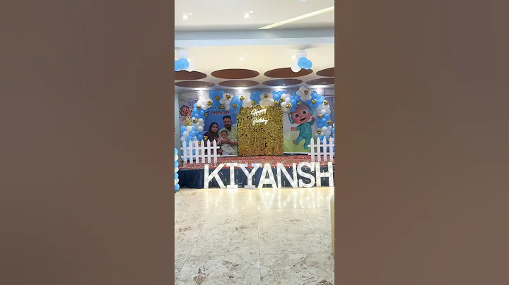 First birthday decorations Cocomelon theme #balloon #shorts #shortsvideo