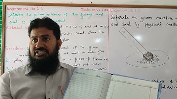 Separate Iron Fillings & Sand |9th chemistry Practical |  Experiment # 1.1
