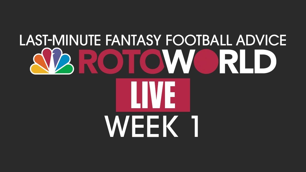 NFL Week 1 Fantasy Football Last-Minute 