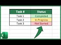 How to Create a Colorful Status Tracker in Excel
