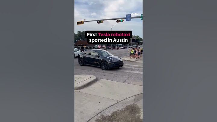 First Tesla robotaxi spotted in Austin