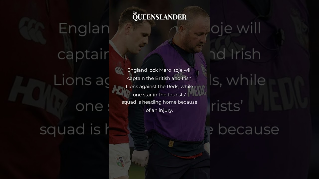 Itoje to lead against Reds as Lions cop injury blow