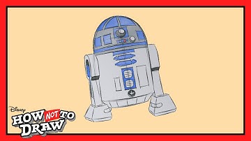 Star Wars Cartoon Comes to Life 🖊️ | R2-D2 | How NOT to Draw | @disneychannelanimation