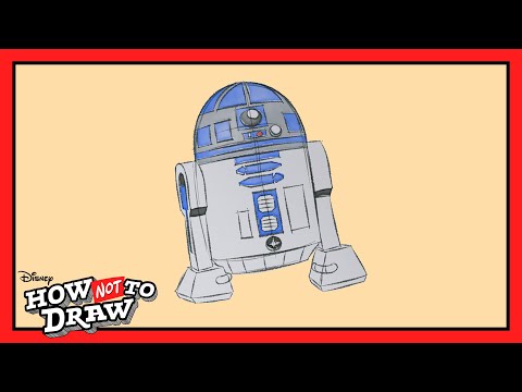 Star Wars Cartoon Comes to Life 🖊️ | R2-D2 | How NOT to Draw | @disneychannel