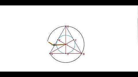 In-circle  & Circum-circle of an equilateral triangle