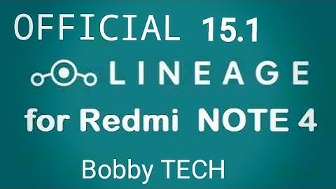 Lineage os 15.1 official for Redmi note 4
