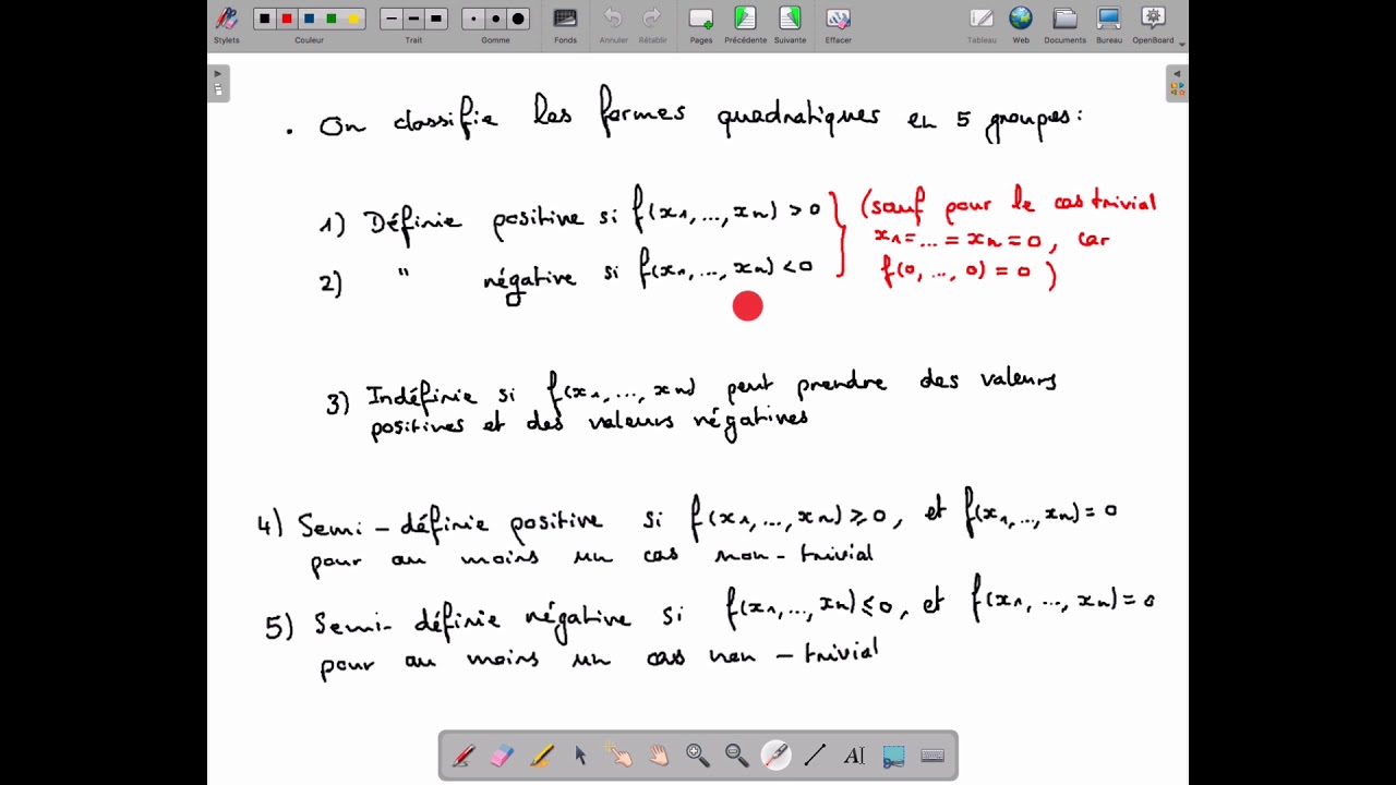 Formes quadratiques - YouTube
