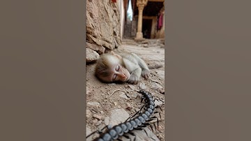 Hero Dog Saves Baby Monkey❤️ #happy #funny #dog #wildlife #puppy #story #baby #cute #animals #pets