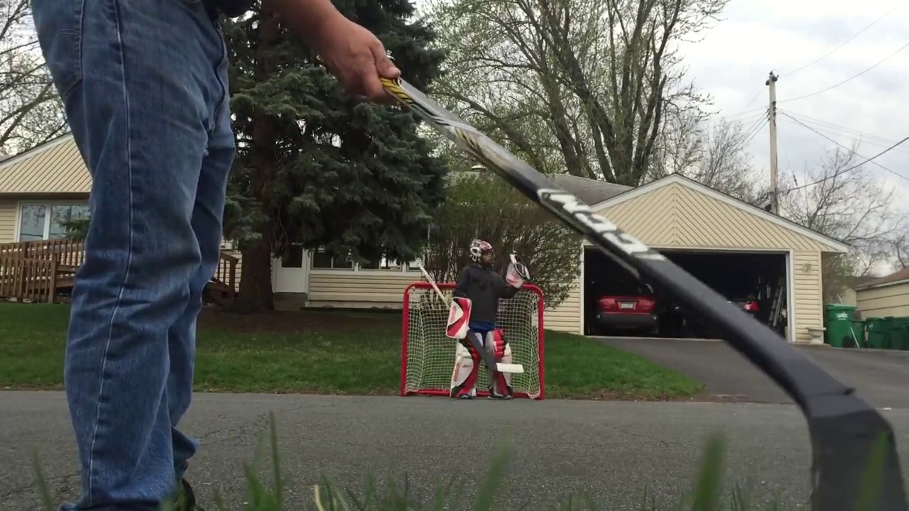 Awesome street hockey goalie YouTube