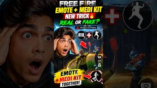 😱 Emote + Medikit Trick in Free Fire: REAL or FAKE? 🤔