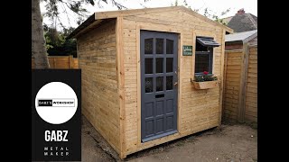 DIY Building a Shed/Tiny house using pallets | GabzWorkshop