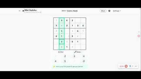 Linkedin Mini Sudoku #111 Today