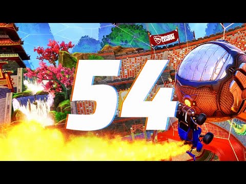 ROCKET LEAGUE INSANITY 54 ! (BEST GOALS, SIDEWALLS, IMPOSSIBLE WAVE DASHES)