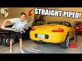 STRAIGHT PIPING My Budget Boxster!! (Sounds Like a Porsche GT3)