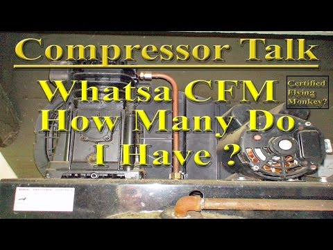 How to Calculate the CFM Output of a Compressor using the Ideal Gas Law.