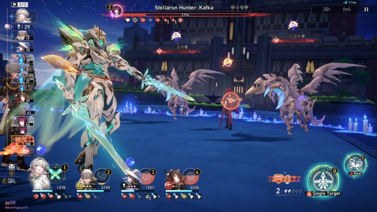 [HSR 4.1v4] E0S0 Firefly 0 Cycle Kafka: No Limited Eidolons | 4 cost