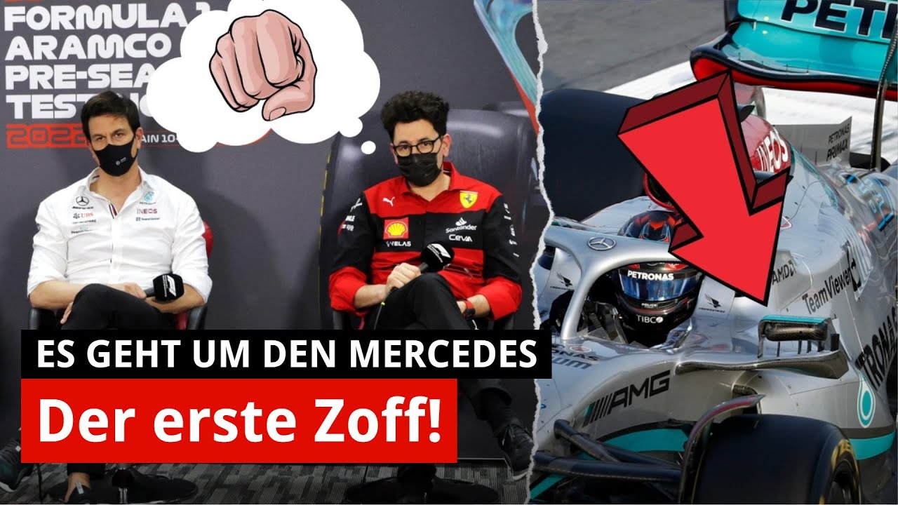 Nach Horner Auch Ferrari hinterfragt Legalität des Mercedes W13 Livestream F1-Test Bahrain 2022