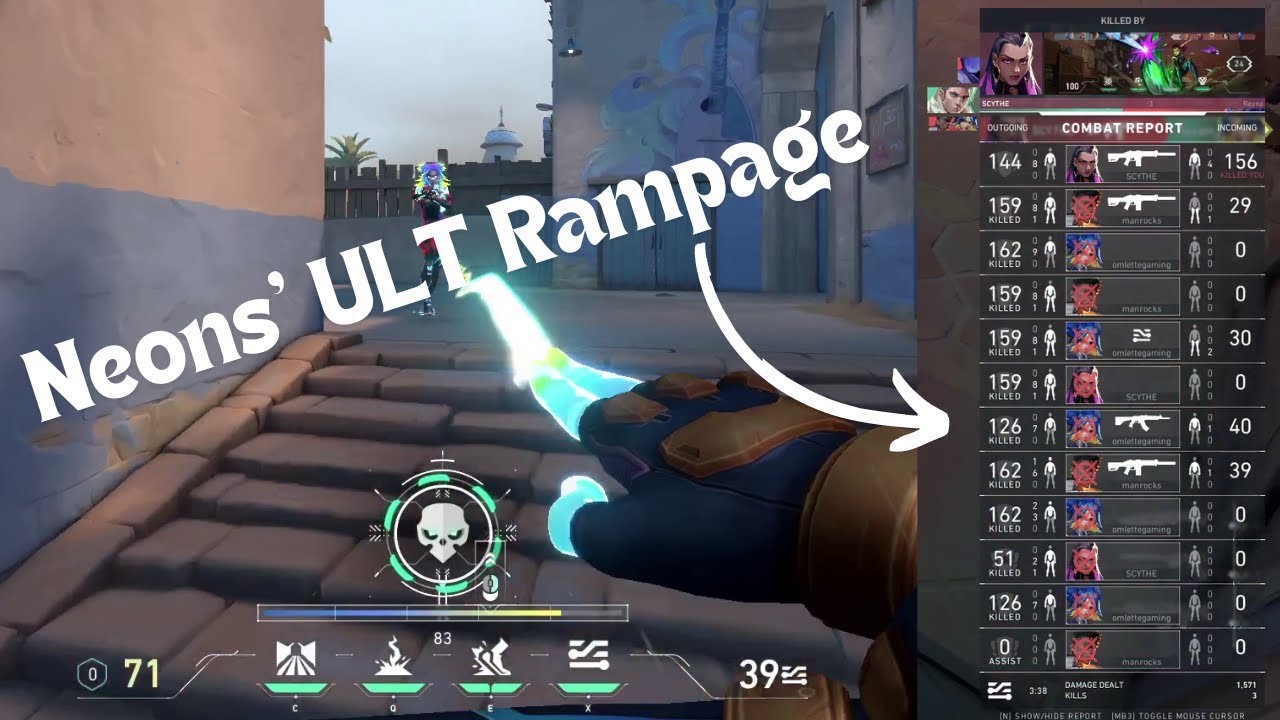 Neon's ULTIMATE show in VALORANT #neon #rampage #valorant #tdm # ...