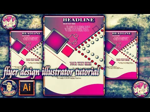 how to | design flyer | in illustrator cc | Business����