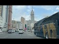 Driving makkah 4k  haramain expressway quran gate ring road clock tower