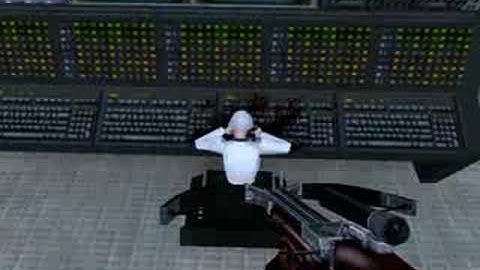 Pinning Scientists To Computers in Half  Life source
